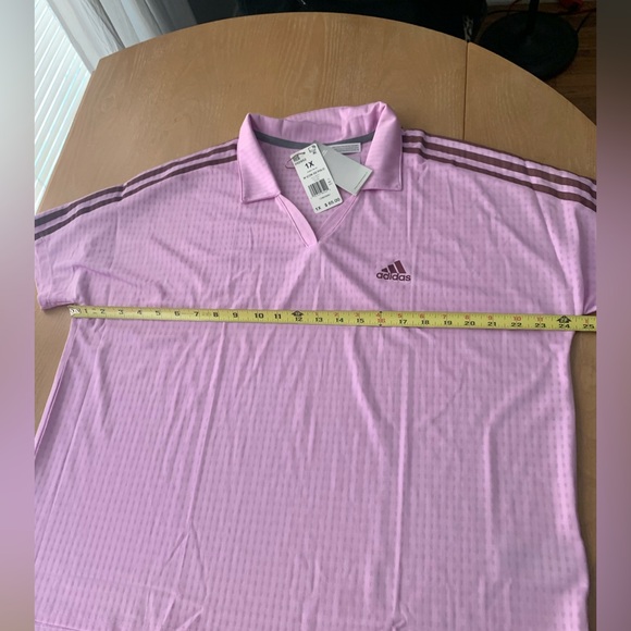 NWT- Adidas Women 3 Stripes Polo Shirt - Picture 4 of 8